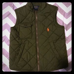 Boys Polo Ralph Lauren Quilted Vest Sz 4/4t